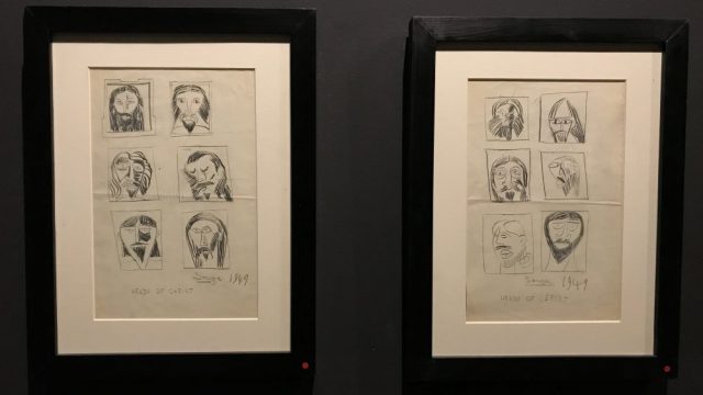 Works of artist FN Souza currently on display at Sunaparanta