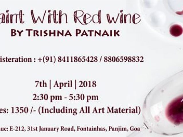 Paint with Red Wine on 7th April 2018