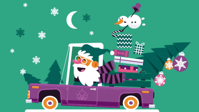 Santa’s riding to town