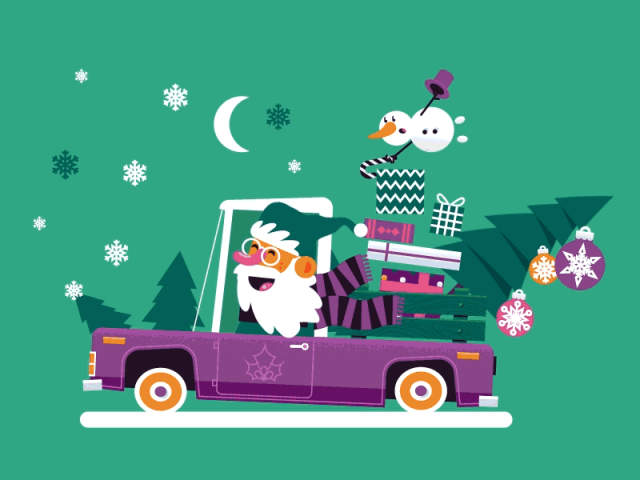 Santa’s riding to town