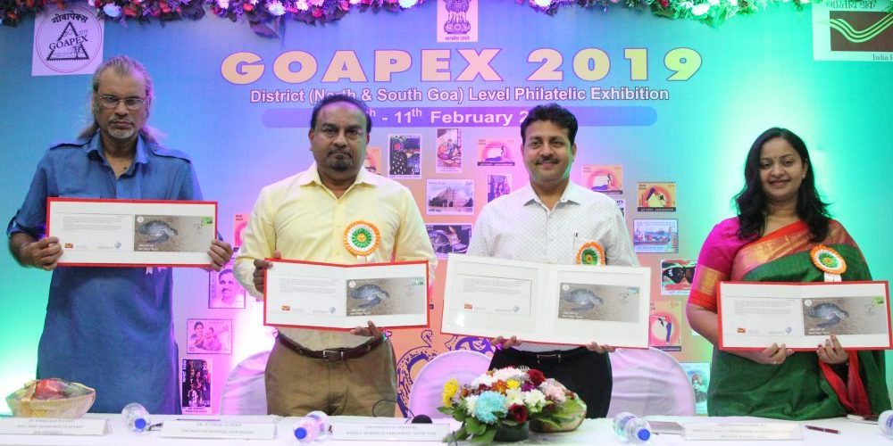 Special cover on ‘Olive Ridley Turtles’ released at GOAPEX 2019