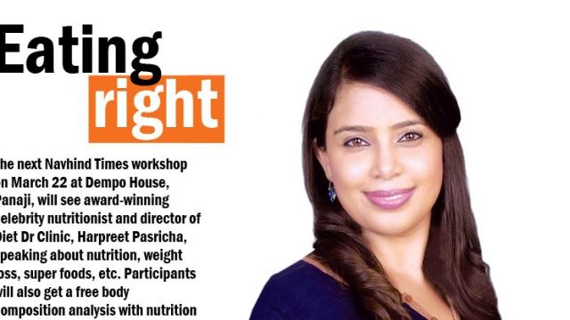 Learn how to eat right ~ Upcoming Session by Harpreet Pasricha