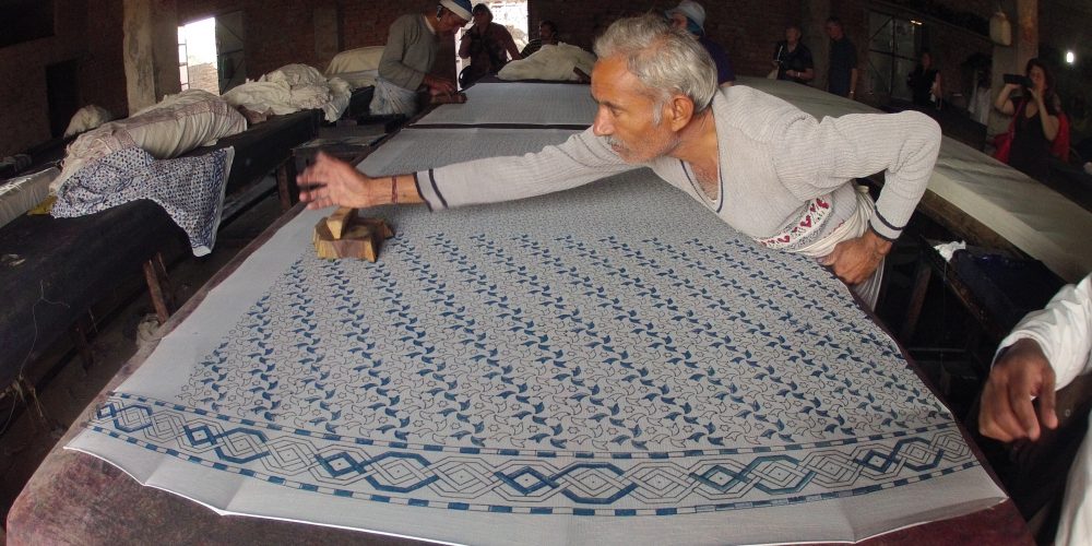 Lecture on Bagru hand block printing at MOG