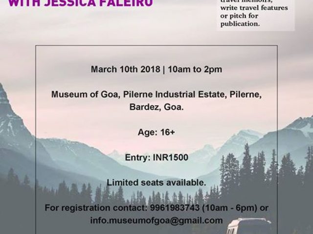 Travel Writing workshop with Jessica Faleiro