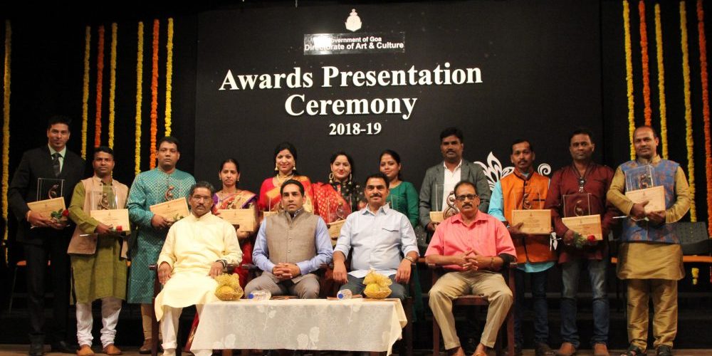 Artistes awarded for contributing to Goa’s art and culture